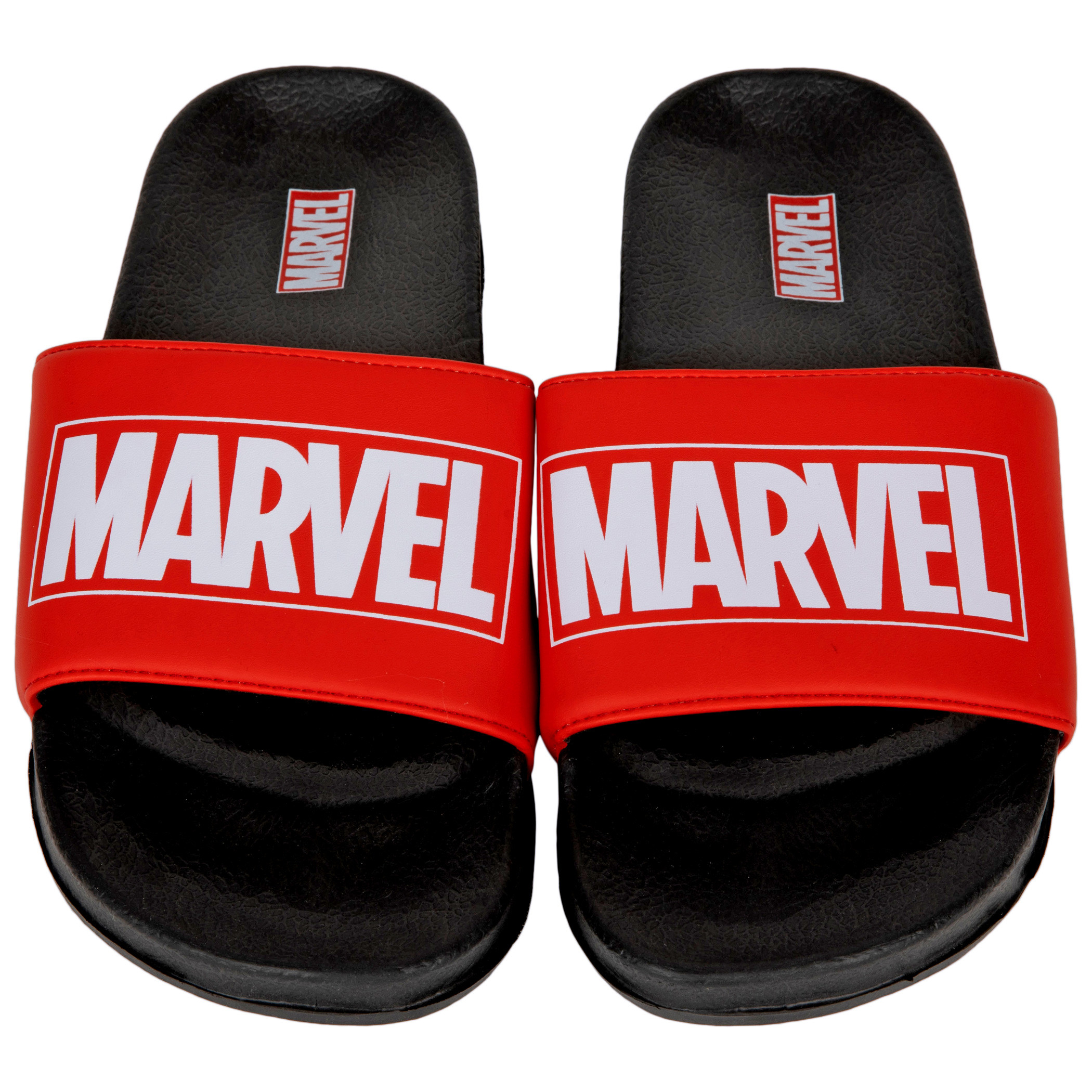 Marvel Comics Title Logo Men's Slide Sandals